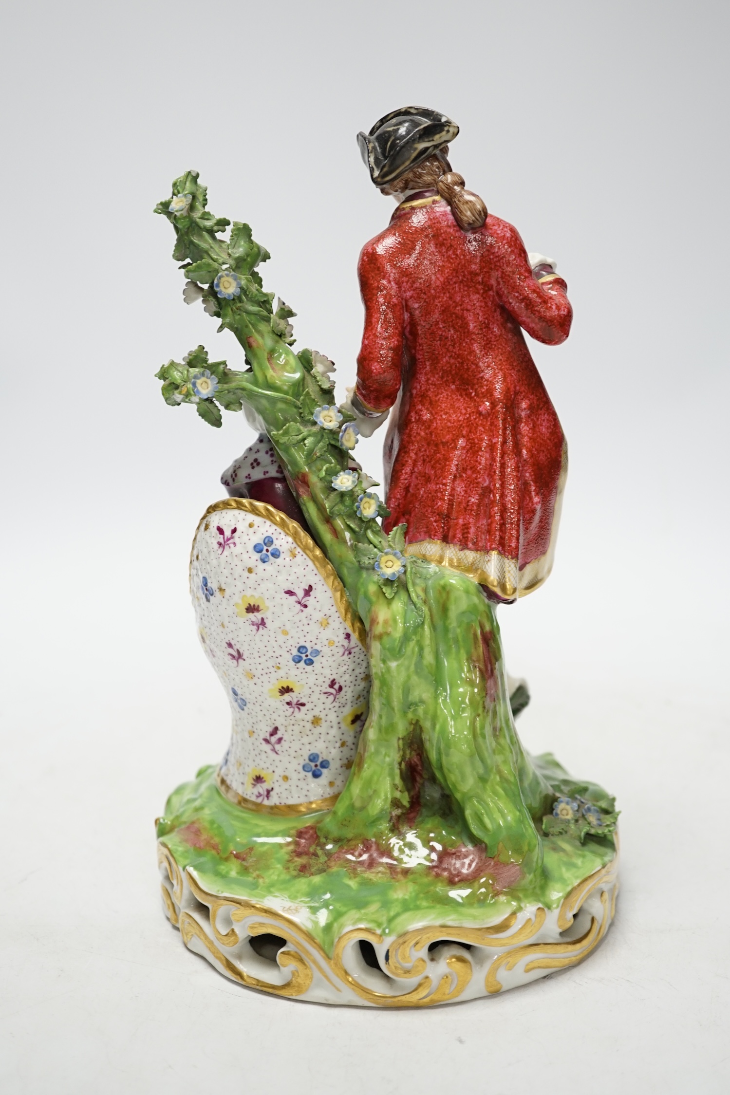 An early 20th century Continental porcelain Derby style group, 27cm